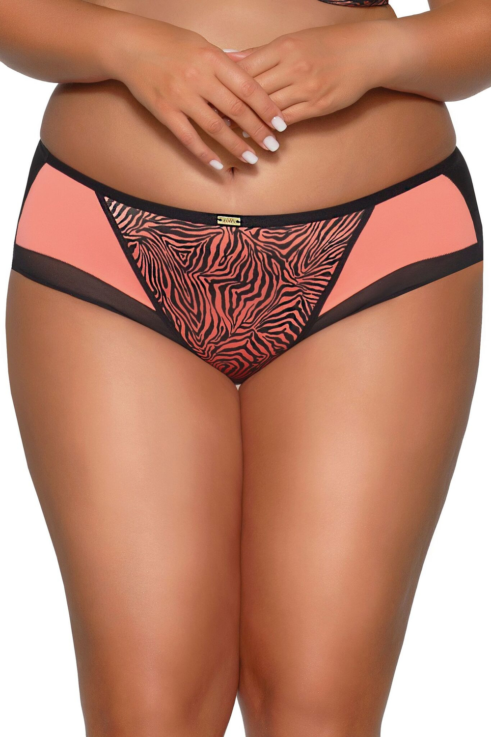Трусики-слипы со средней линией талии и тигриным принтом (Размер: S) (Цвет: тигровый)