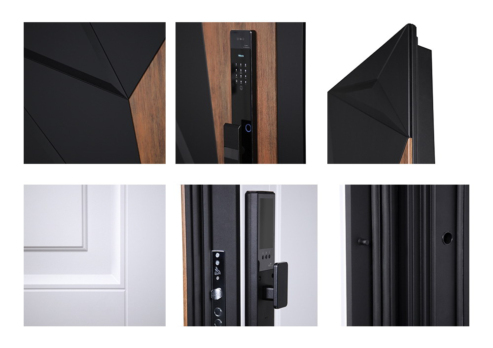 Стальная дверь "Макс 3D" (биометрический замок Y23). Заказная модель.