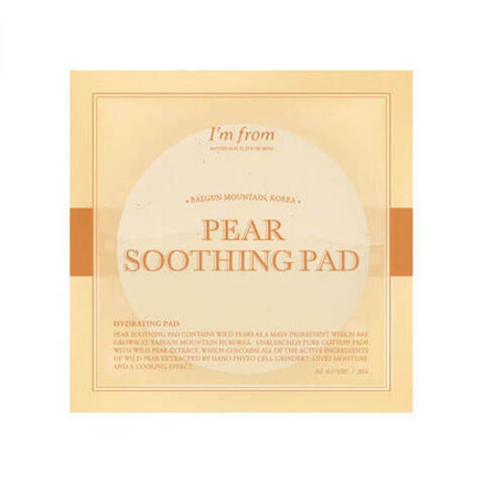 I'm From Пэды-тонер с эффектом охлаждения для раздраженной кожи - Pear soothing pad, 2шт