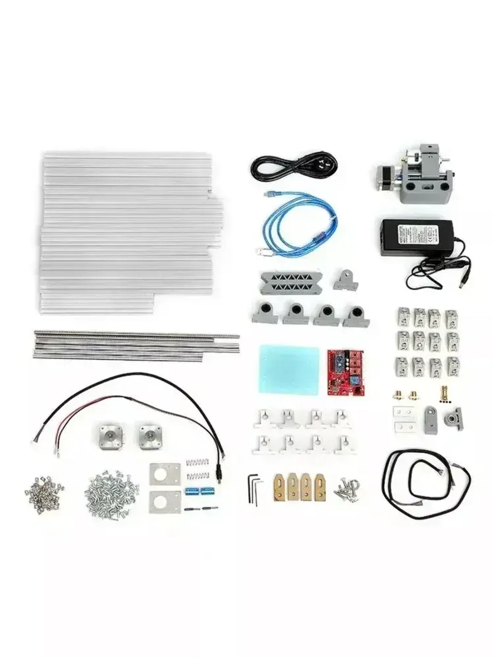Мини гравировальный станок с ЧПУ CNC3018 с тремя осями / Настольный фрезерно-гравировальный станок для точных работ