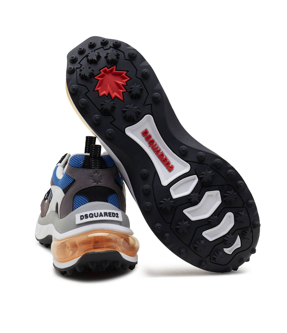 Кожаные кроссовки lace-up low top Dsquared2 - белый(SNM0307 35503298)