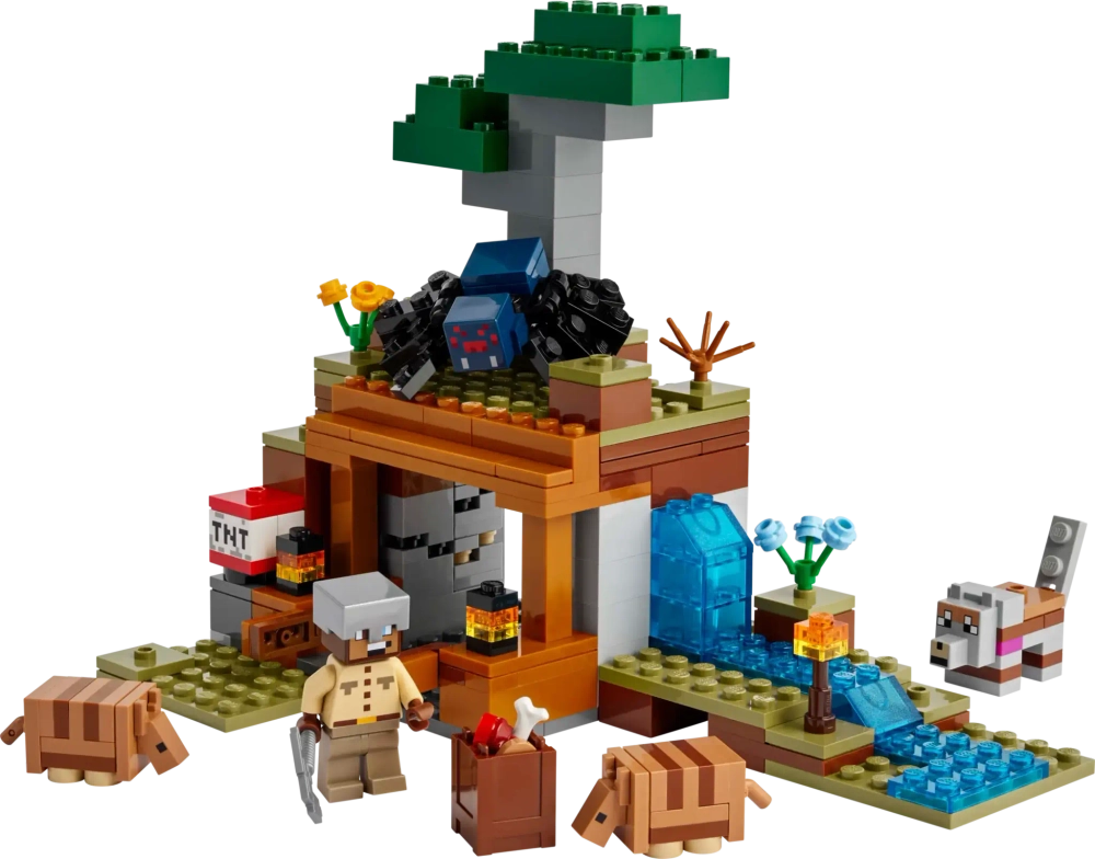 Конструктор LEGO Minecraft 21269 Экспедиция на рудник Броненосец