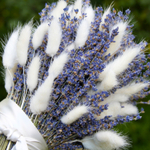 Букет сухоцветов Лаванда и Лагурус белый