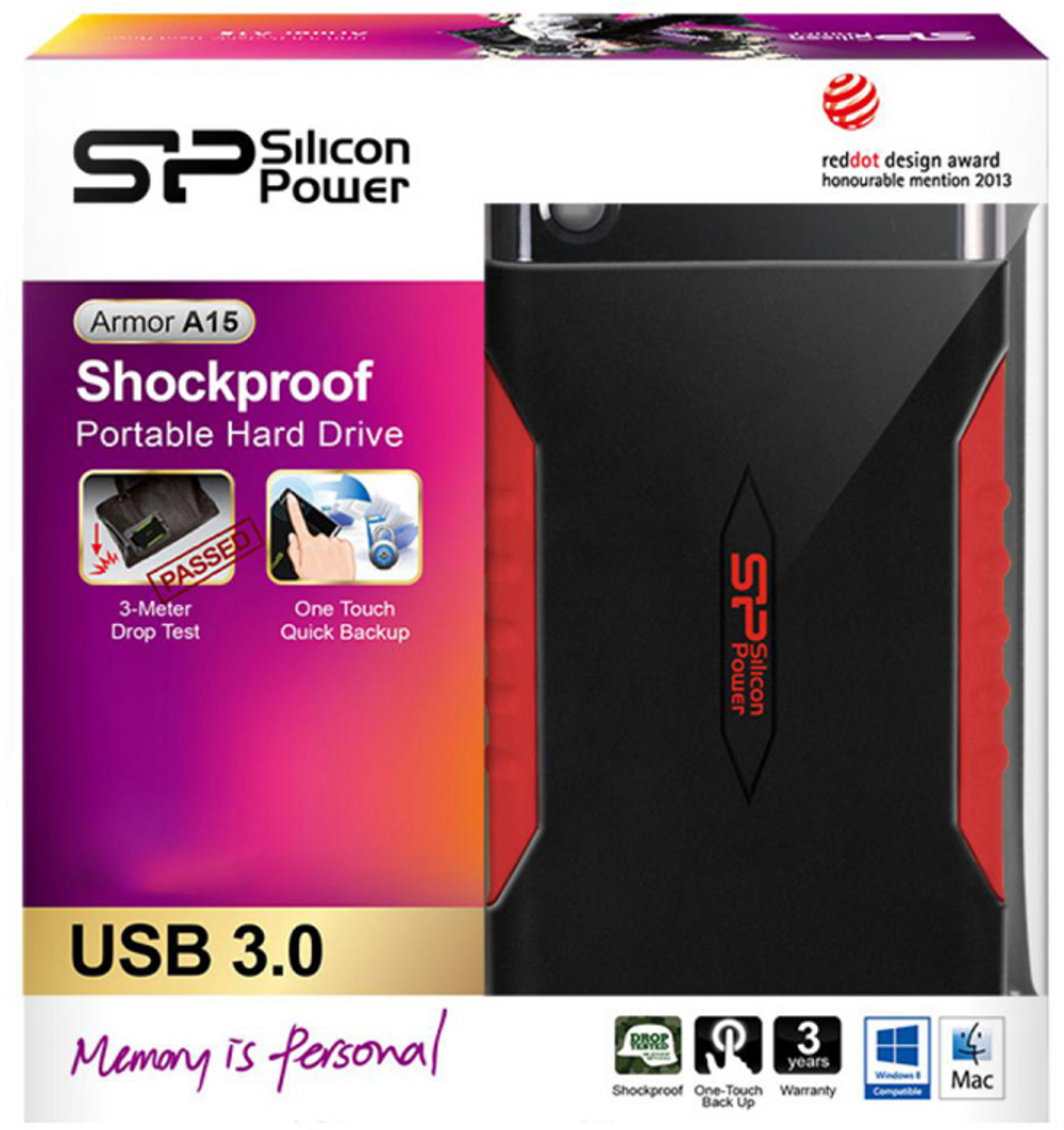 Внешний диск HDD 2.5'' Silicon Power SP020TBPHDA15S3L