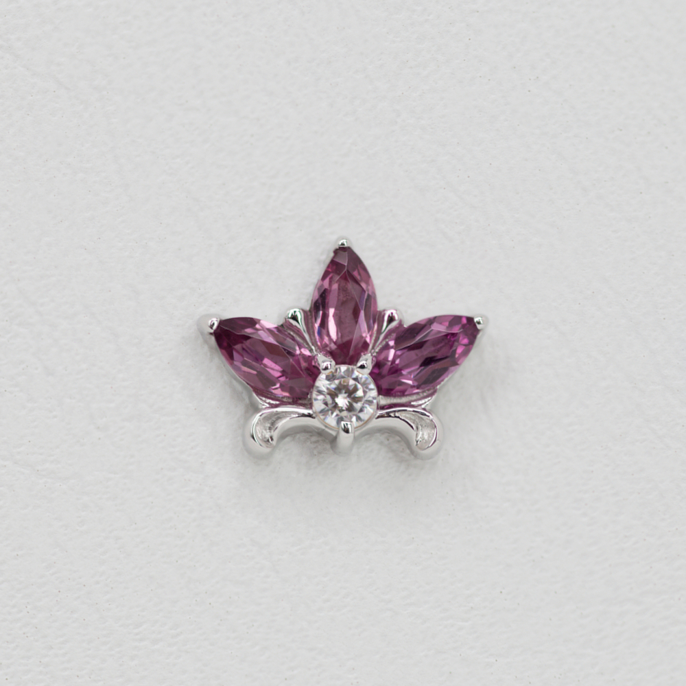 Royal Lily tops with Semi-Precious stones
