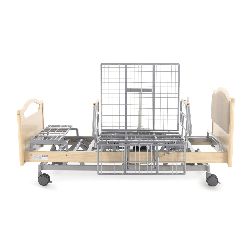 Кровать электрическая Med-Mos DB-2B с поворотным креслом в правую сторону (светлое дерево)