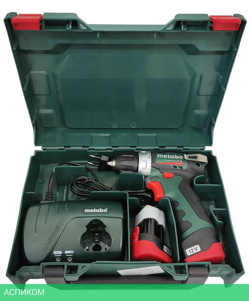 Дрель-шуруповерт Metabo PowerMaxx BS BL кейс (601721500)