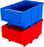 Ящик сплошной 170×105×80 мм, объем 1.43 л., арт.: 6001, синий, код: 10458