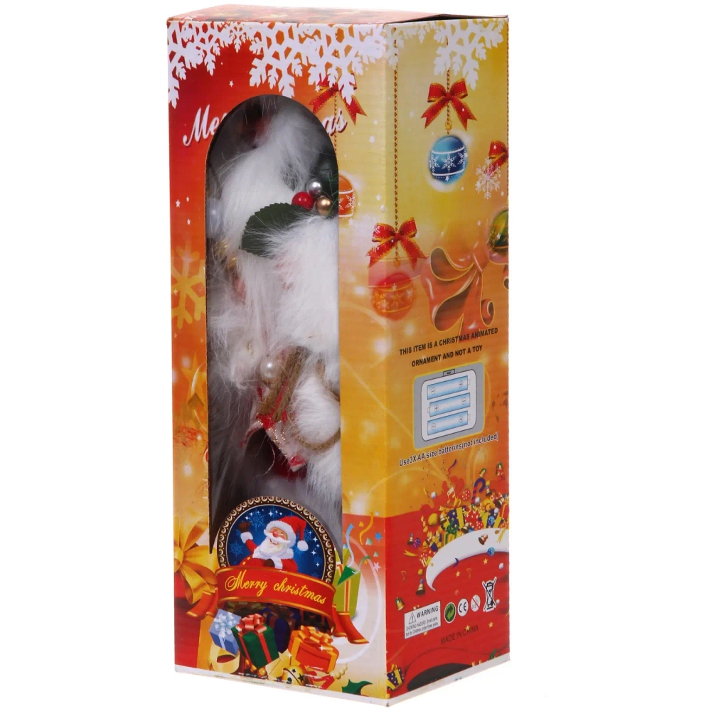 Дед Мороз - Лесовичок «Лесной гость» 30 см, Красный/белый