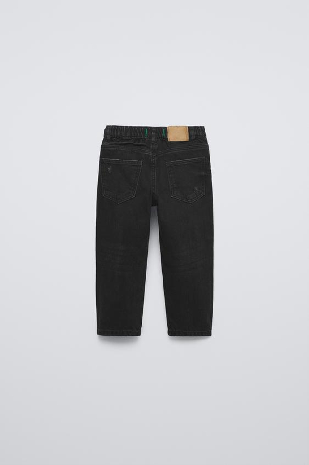 ZARA ДЖИНСЫ С НИЗКОЙ ПОСАДКОЙ, ЧЕРНЫЙ