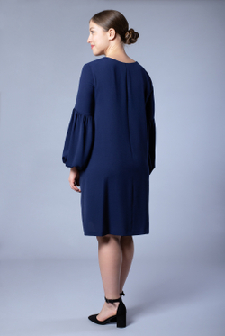 Платье женское 2451оп, темно-синий #98ТС052451оп