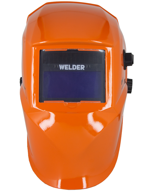 Маска сварочная WELDER PRO Ф6 Хамелеон 93x43 мм, DIN 4/9-13 (Внеш. регул), оранжевая