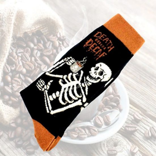 Носки "Лучше смерть, чем кофе без кофеина", р-р 36-42