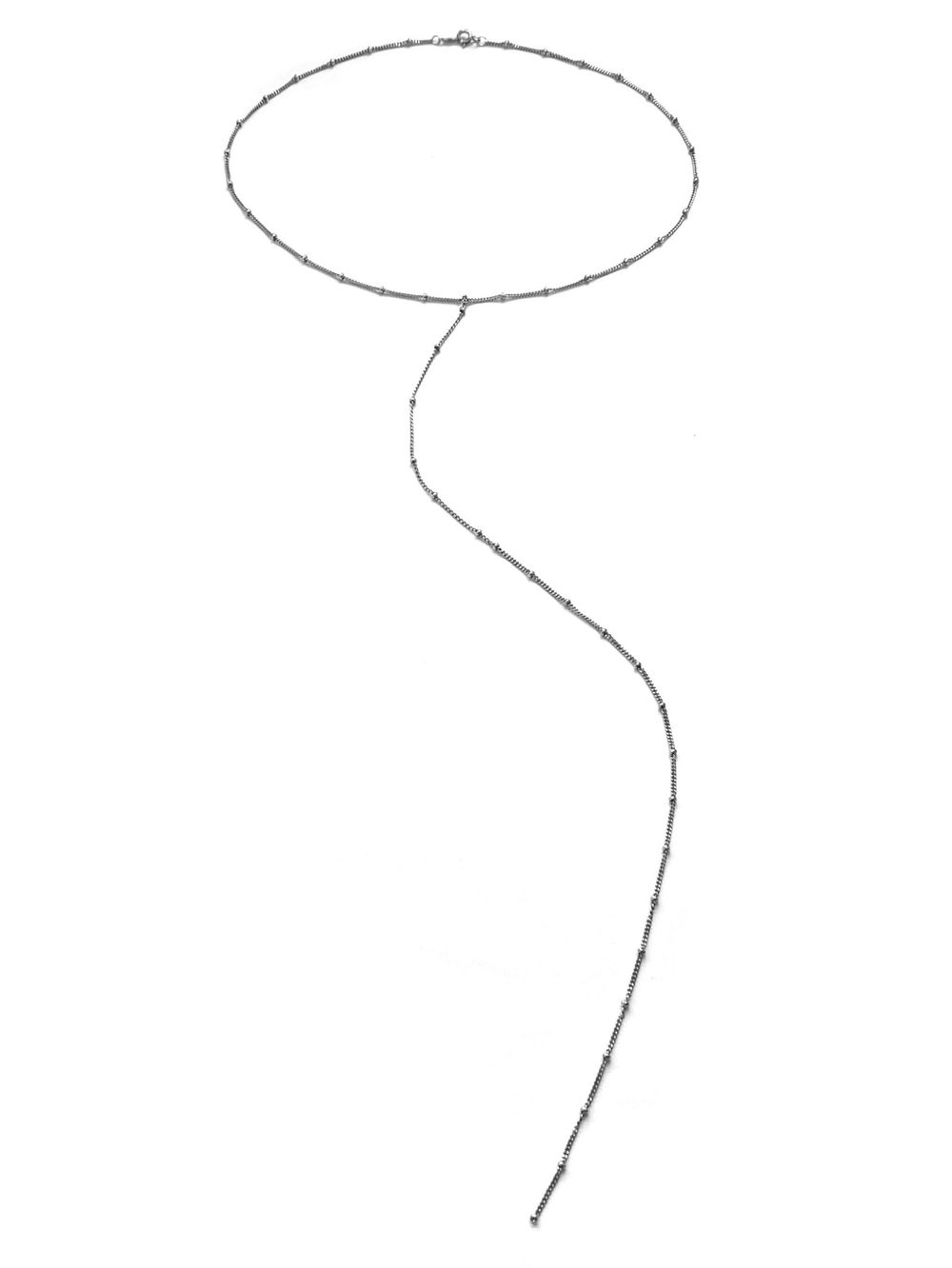 Колье-галстук с шариками