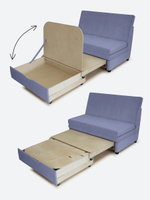 Диван "Экономик" Студия-Ф, велюр Candy Violet