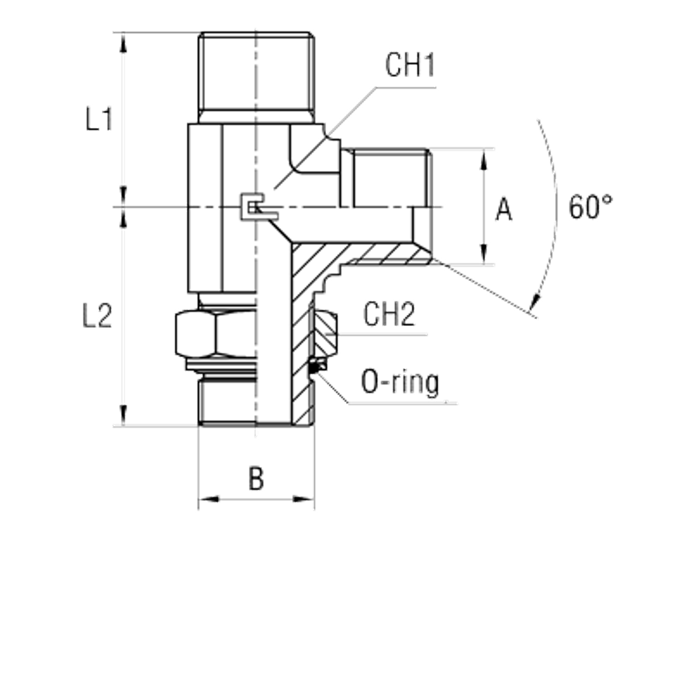 Штуцер FRGL BSP 1" BSP 3/4"