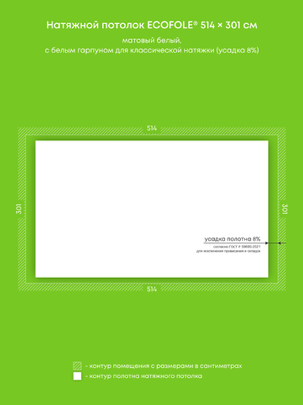 Натяжные потолки 15.5 м2, 15.6 м2