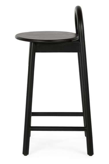 Полубарный стул Circle 65 см, черный