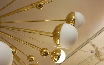 Large Sputnik Ceiling Mount Chandelier, Italy, 2015