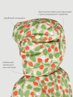ПРЕДЗАКАЗ Комбинезон демисезонный Mjölk Strawberry, утеплитель 150гр/м2
