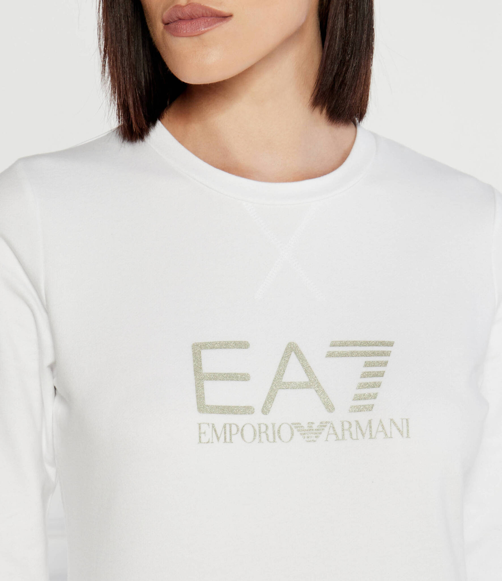 Худи EA7 - белый(8NTM35 TJCQZ)