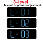 Часы настольные LED MIRROR NO.: 5503 Blue&White