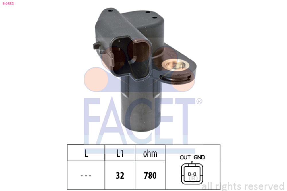 FACET - 90553-FAC - Sensor, crankshaft pulse