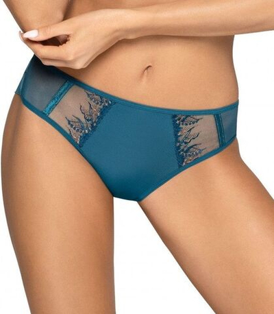 Трусики-слипы Demi с вышивкой люрексом (Размер: XXXL) (Цвет: бирюзовый)