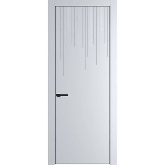 Фото межкомнатной двери эмаль Profil Doors 8PE вайт глухая кромка чёрная