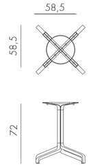 Подстолье Frasca Maxi Fix тортора