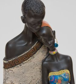 SM-162 Статуэтка-фонтан «Африканская пара»