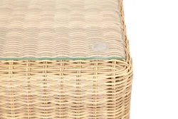 "Кон Панна" столик журнальный из искусственного ротанга, цвет соломенный