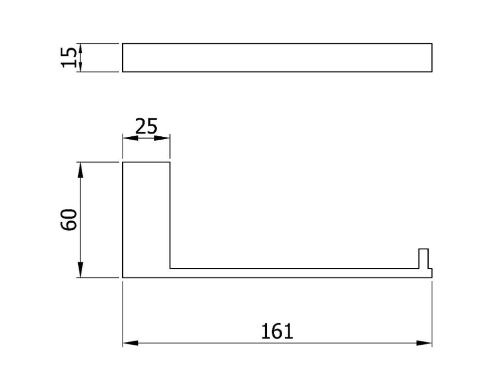 Держатель для туалетной бумаги нерж. сталь CORINTO 16932.B глянцевый