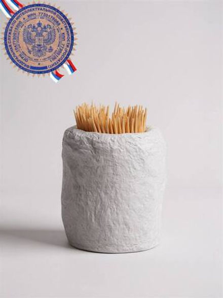 Стаканчик для зубочисток лепка