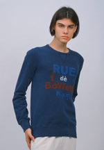 Свитшот Bowery NYC "Rue de Bowery" Blue Print