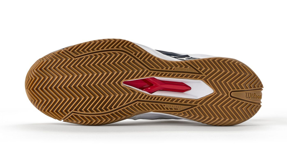 Мужские кроссовки теннисные Wilson Rush Pro 4.5 Clay Roland Garros - белый