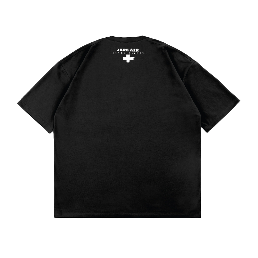 Футболка "Сестра" OVERSIZE черная