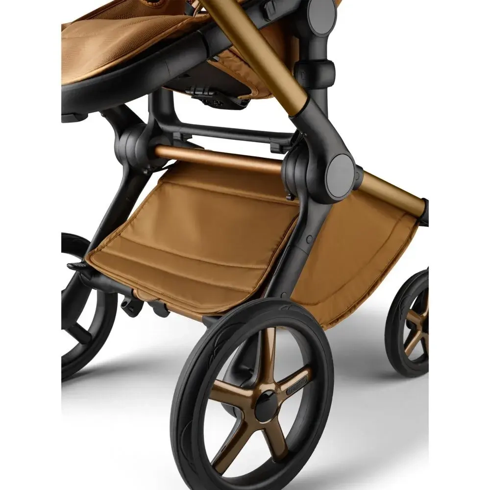 Коляска 2 в 1 Bugaboo Fox 5 Complete Noir Limited Edition Amber Glow