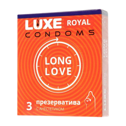 Презервативы с анестетиком Luxe Royal Long Love