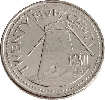 25 центов 2011 Барбадос