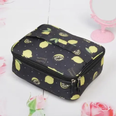 Косметичка-органайзер «Classic style», цвет черный, 18*23*8см (несессер)