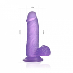 Фаллоимитатор - Crystal Dildo Small Lovetoy (15*3.5) фиолетовый