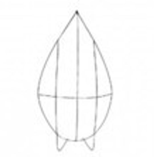 Ритуальный каркас-капля 1В (530/320).