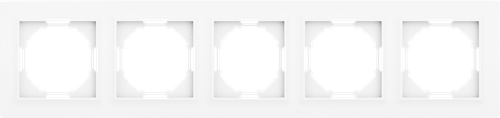 Рамка 5-я, Wave глянцевый белый, серия A07