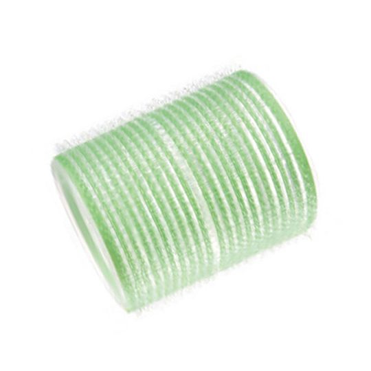 Бигуди на липучке Harizma, зеленые, 61х63мм, 6 шт/уп. (h10551-61)