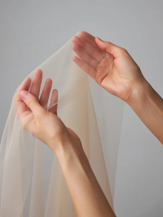 Бюстовая неэластичная сетка Lauma оптом, арт.480, бежевый 775