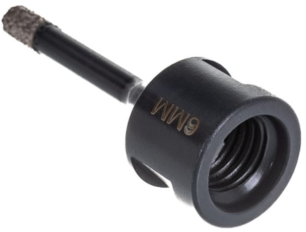 Коронка алмазная с воском по керамике и керамограниту Super Hard (6 мм; M14) Hilberg HH606