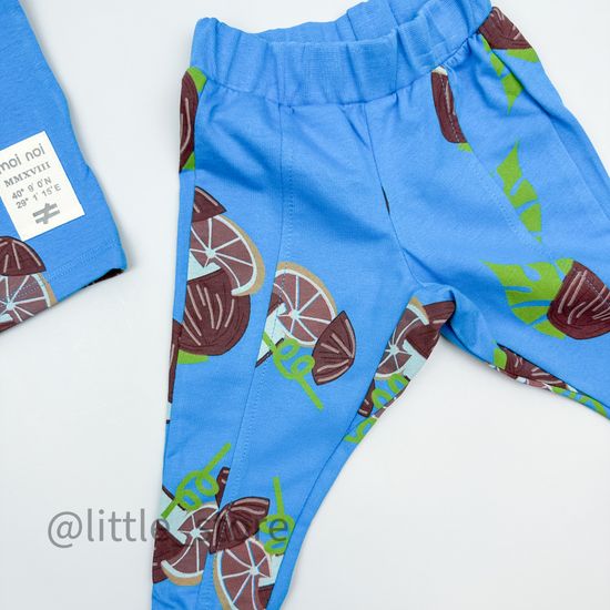 Комплект хлопковый Moi Noi, Кокосы на ярко-синем