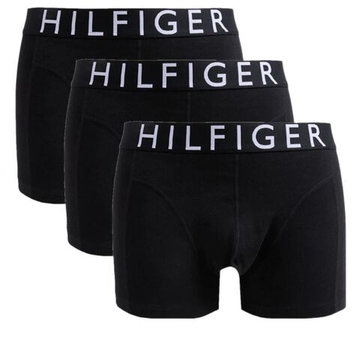 Мужские спортивные боксеры Tommy Hilfiger Cotton Trunk 3P - black/black/black