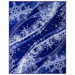 Украшение для окон и стекла ЗОЛОТАЯ СКАЗКА "Зимние узоры 4", 30х38 см, ПВХ, 591246